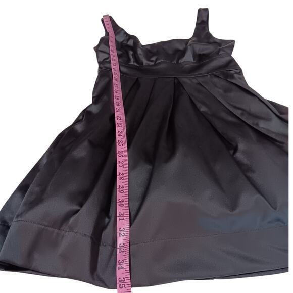 VINTAGE Y2K Dress Babydoll Pleated Satin Tie Belt Cocktail Party‎ Size 9 Medium - Picture 7 of 9